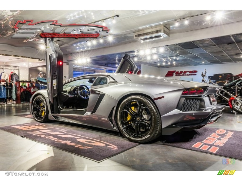 2012 Aventador LP 700-4 - Grigio Estoque (Dark Silver) / Nero Ade photo #16