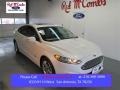 White Platinum Metallic 2015 Ford Fusion Energi Titanium