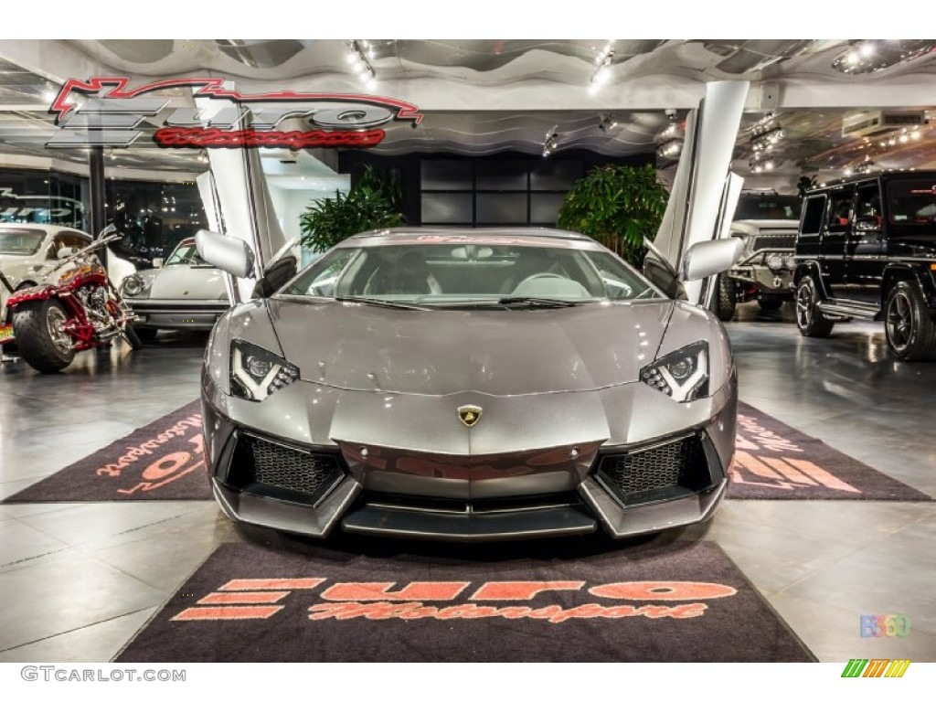 2012 Aventador LP 700-4 - Grigio Estoque (Dark Silver) / Nero Ade photo #18