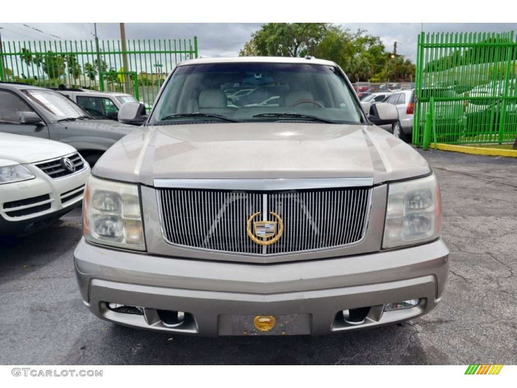 2002 Escalade AWD - Silver Sand / Shale photo #26