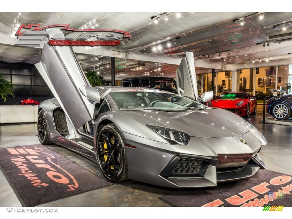 2012 Aventador LP 700-4 - Grigio Estoque (Dark Silver) / Nero Ade photo #19