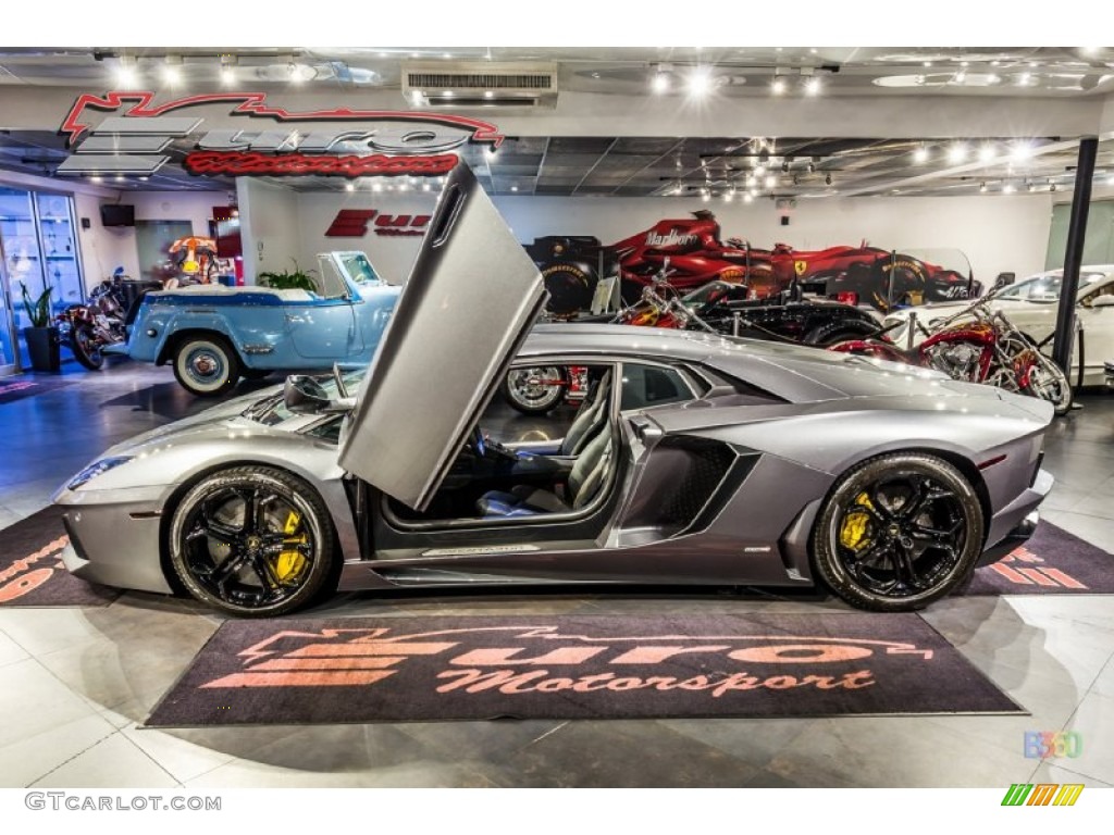2012 Aventador LP 700-4 - Grigio Estoque (Dark Silver) / Nero Ade photo #20