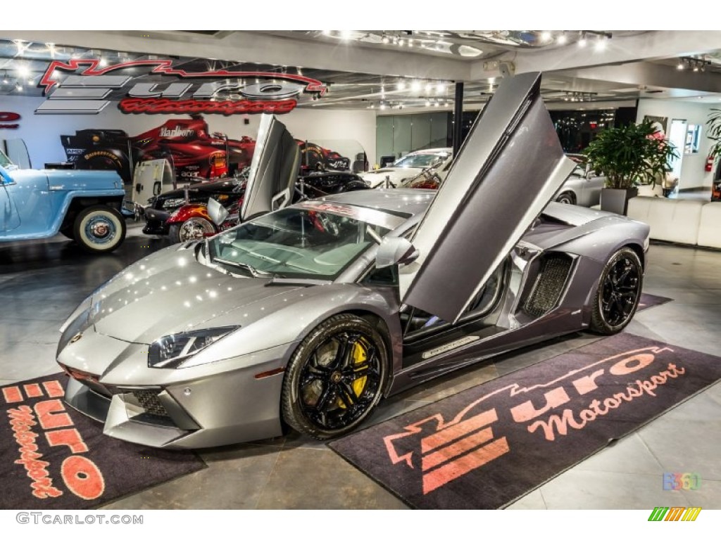 2012 Aventador LP 700-4 - Grigio Estoque (Dark Silver) / Nero Ade photo #21