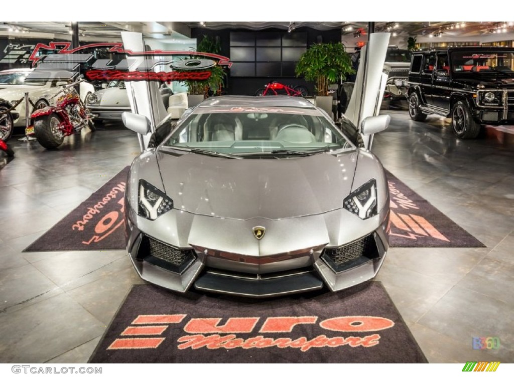 2012 Aventador LP 700-4 - Grigio Estoque (Dark Silver) / Nero Ade photo #22