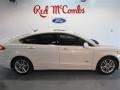 2015 White Platinum Metallic Ford Fusion Energi Titanium  photo #8