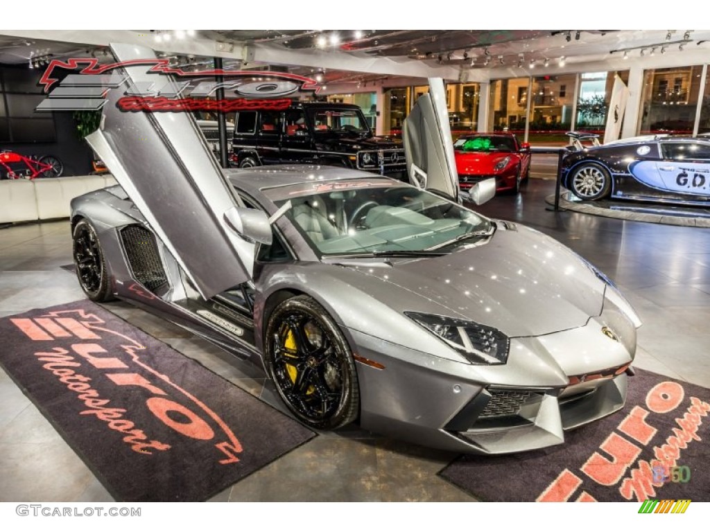 2012 Aventador LP 700-4 - Grigio Estoque (Dark Silver) / Nero Ade photo #23