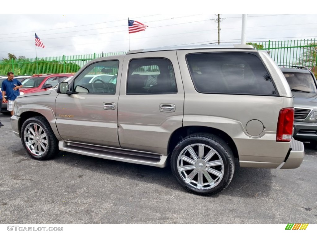 2002 Escalade AWD - Silver Sand / Shale photo #32