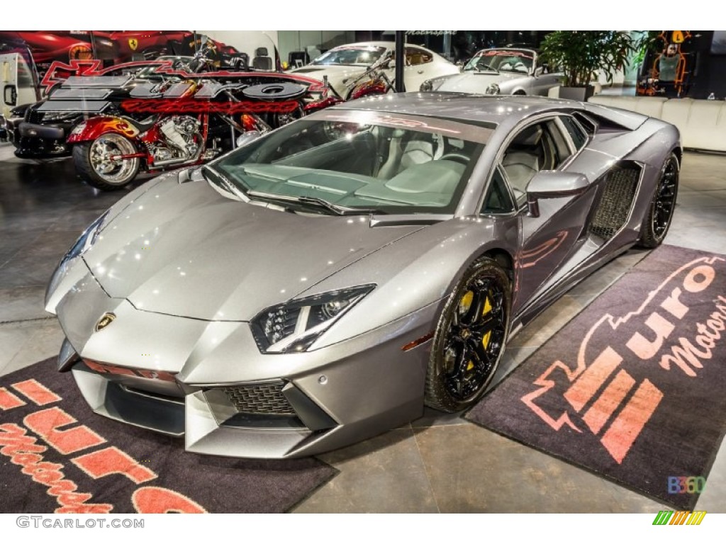 2012 Aventador LP 700-4 - Grigio Estoque (Dark Silver) / Nero Ade photo #26