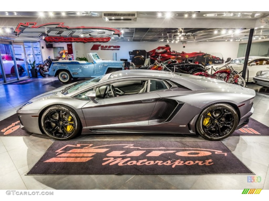 2012 Aventador LP 700-4 - Grigio Estoque (Dark Silver) / Nero Ade photo #27