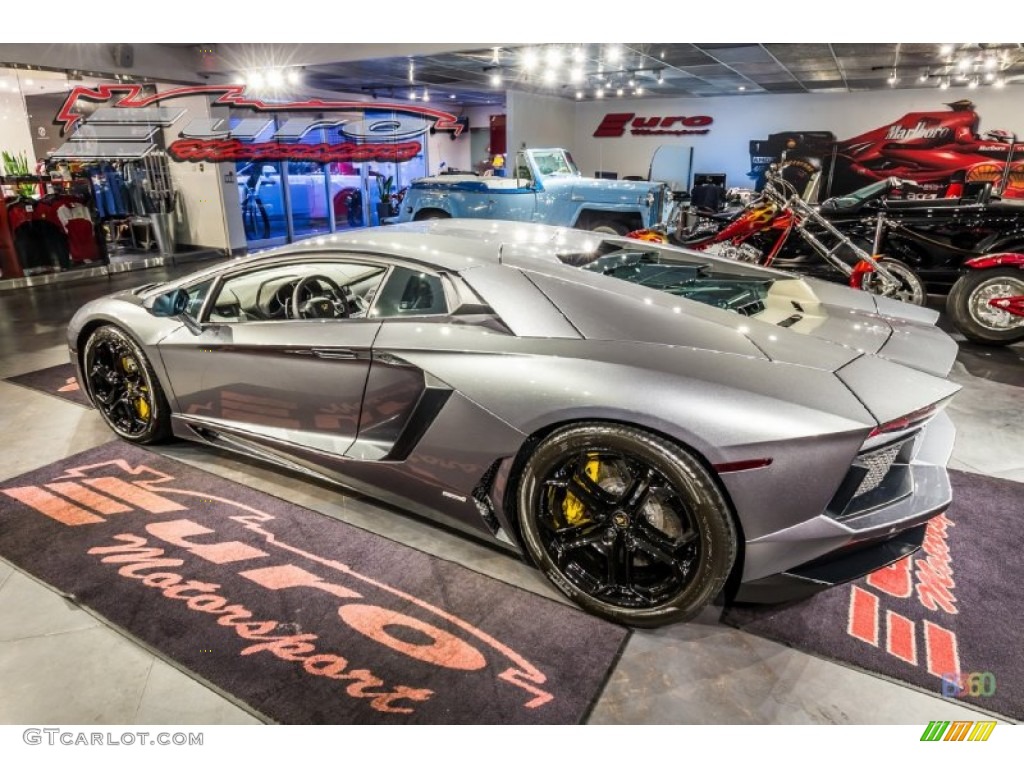 2012 Aventador LP 700-4 - Grigio Estoque (Dark Silver) / Nero Ade photo #28