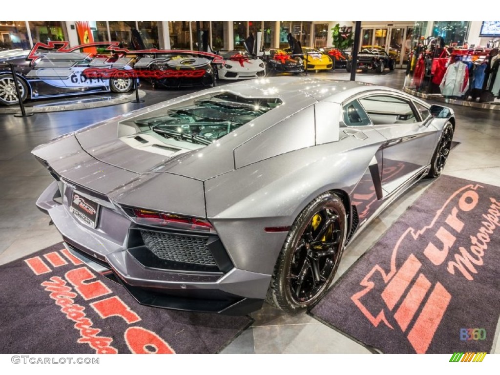 2012 Aventador LP 700-4 - Grigio Estoque (Dark Silver) / Nero Ade photo #31