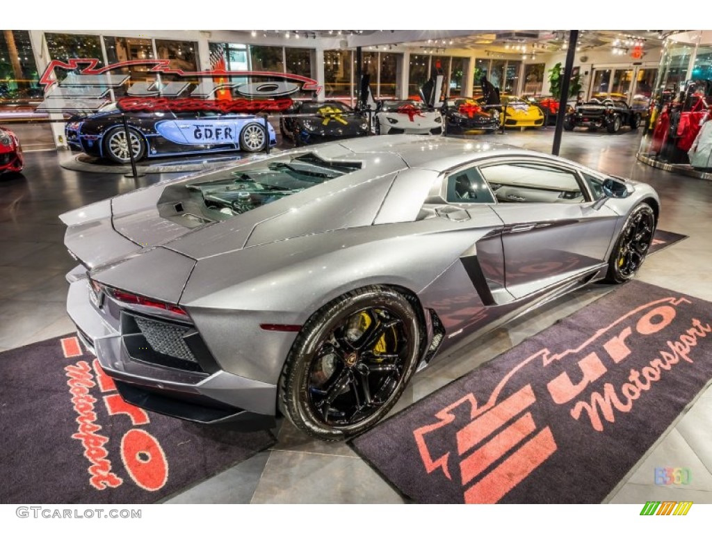 2012 Aventador LP 700-4 - Grigio Estoque (Dark Silver) / Nero Ade photo #32
