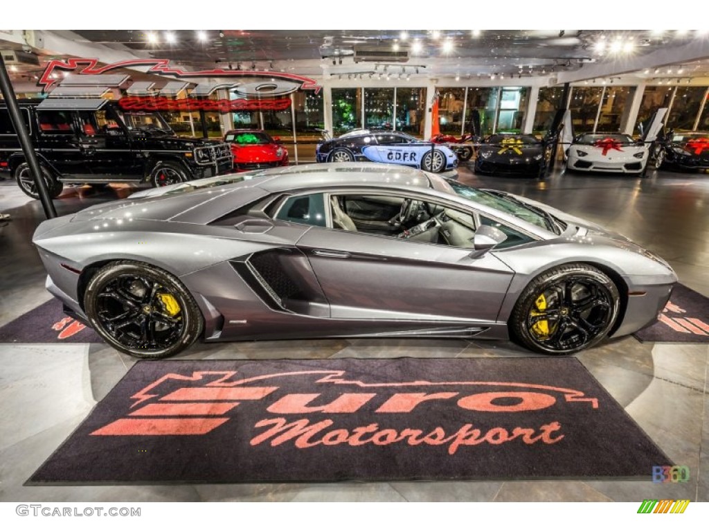2012 Aventador LP 700-4 - Grigio Estoque (Dark Silver) / Nero Ade photo #33