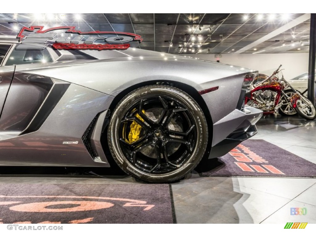 2012 Aventador LP 700-4 - Grigio Estoque (Dark Silver) / Nero Ade photo #34