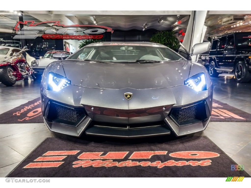 2012 Aventador LP 700-4 - Grigio Estoque (Dark Silver) / Nero Ade photo #50