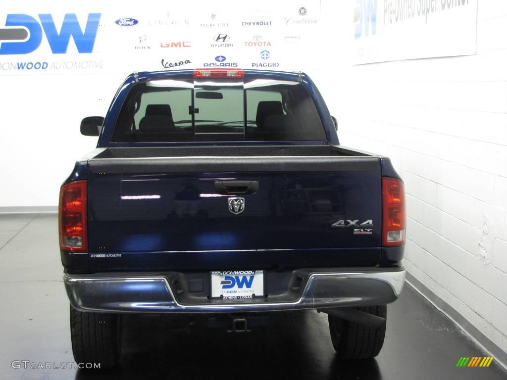 2006 Ram 1500 Big Horn Edition Quad Cab 4x4 - Patriot Blue Pearl / Medium Slate Gray photo #8