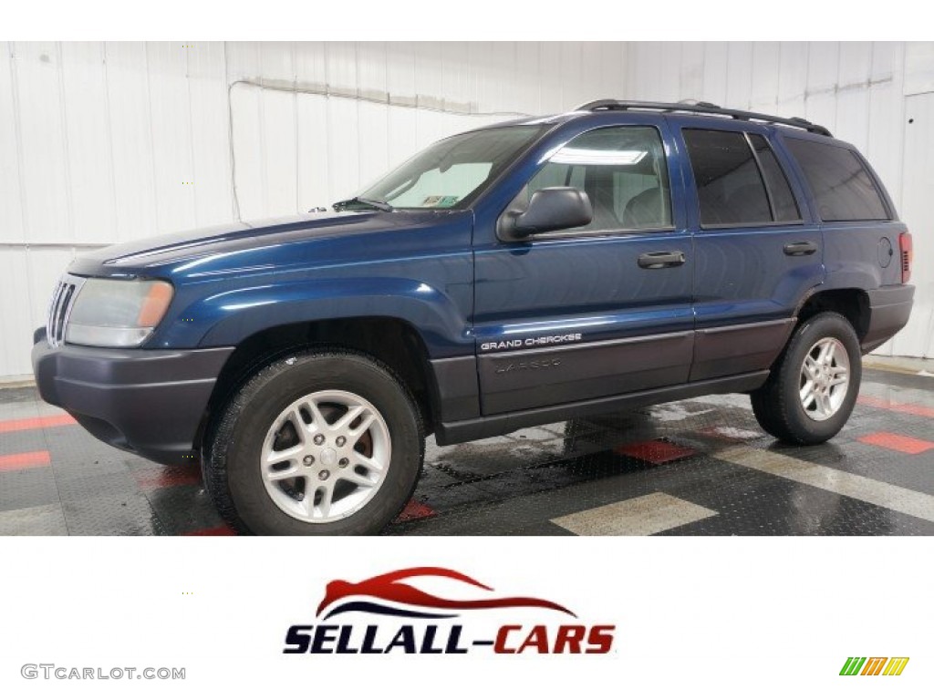 2003 Grand Cherokee Laredo 4x4 - Patriot Blue Pearl / Taupe photo #1