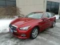 Front 3/4 View of 2014 Q 50 3.7 AWD