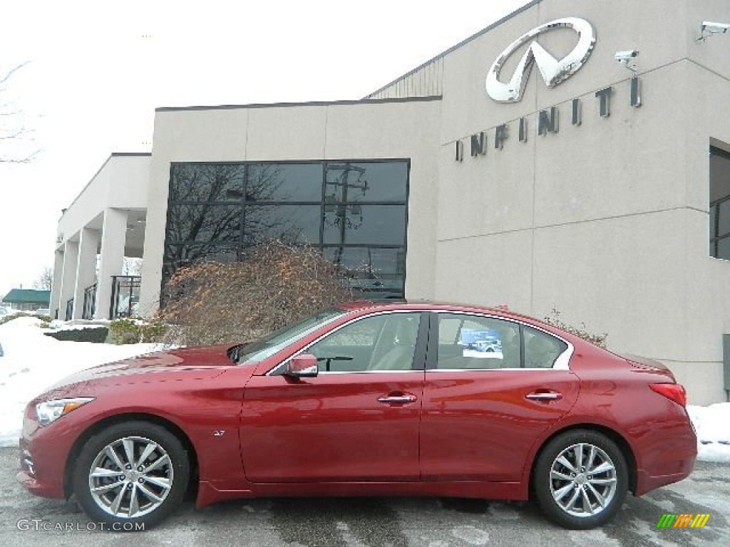 Venetian Ruby 2014 Infiniti Q 50 3.7 AWD Exterior Photo #102042273