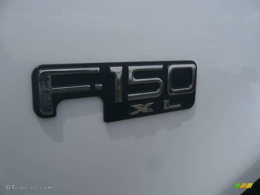 2002 F150 XL Regular Cab - Oxford White / Medium Graphite photo #9