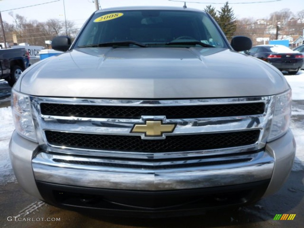 2008 Silverado 1500 LS Crew Cab 4x4 - Silver Birch Metallic / Light Titanium/Ebony Accents photo #19