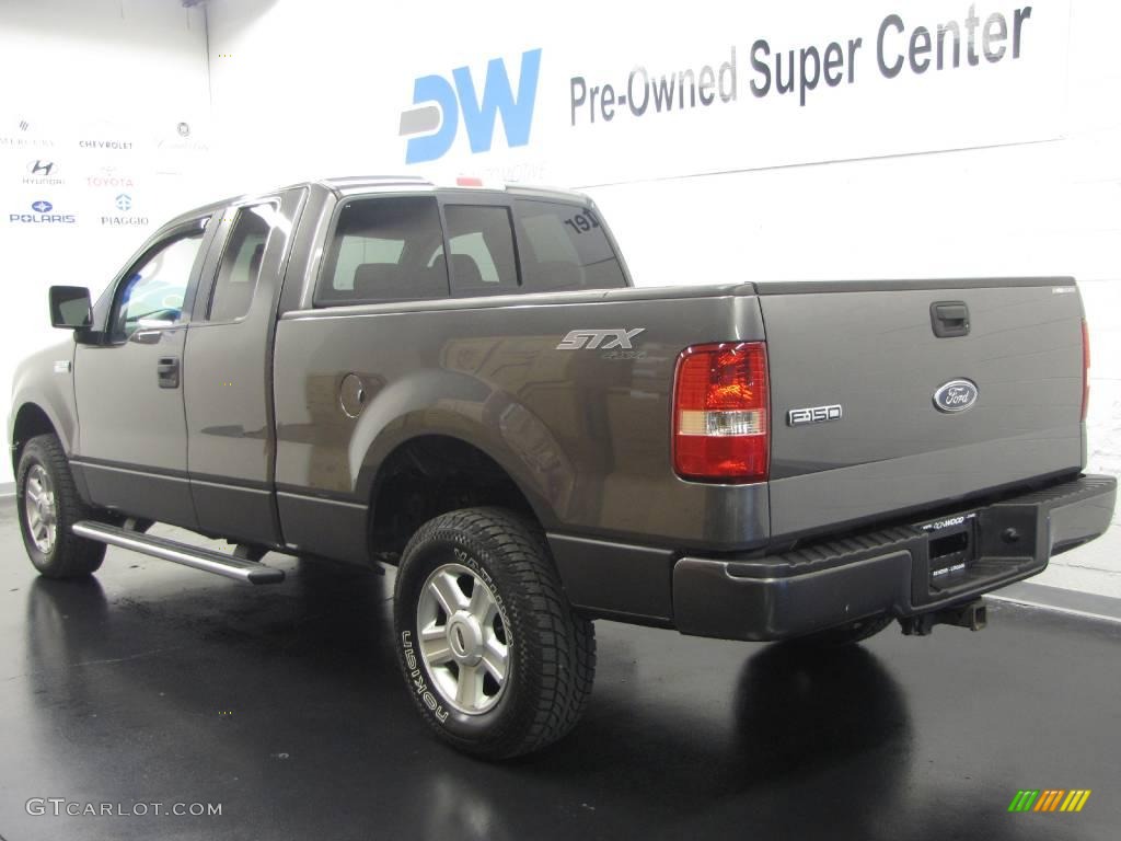2005 F150 STX SuperCab 4x4 - Dark Shadow Grey Metallic / Medium Flint Grey photo #6