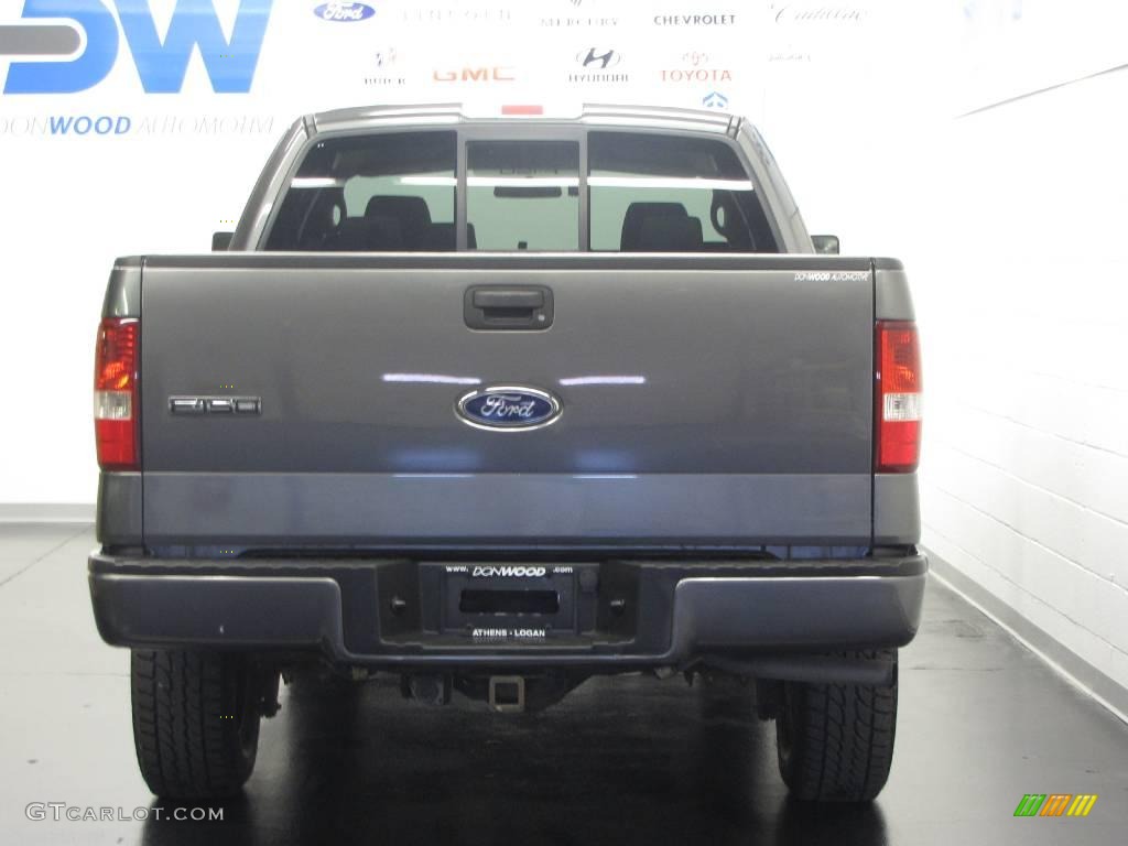 2005 F150 STX SuperCab 4x4 - Dark Shadow Grey Metallic / Medium Flint Grey photo #8