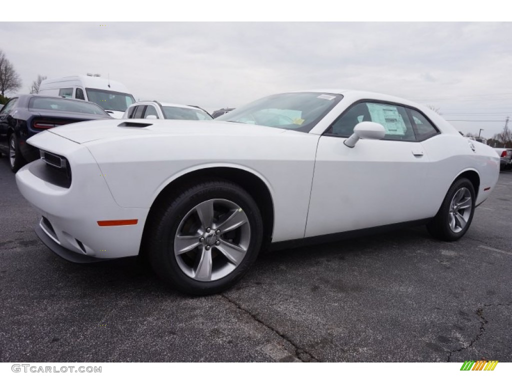 2015 Challenger SXT - Bright White / Black/Tungsten photo #2