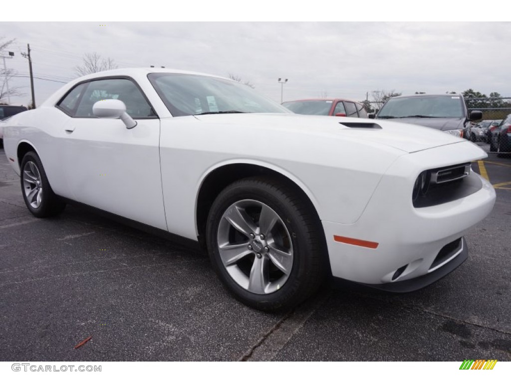 2015 Challenger SXT - Bright White / Black/Tungsten photo #5