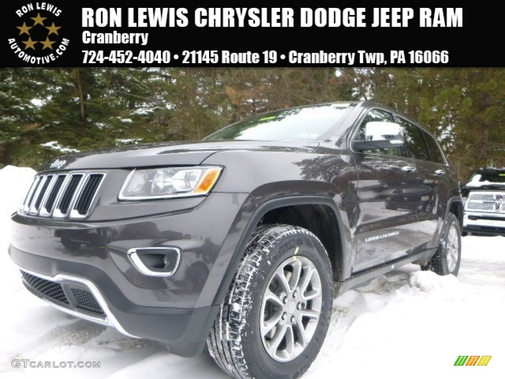 2015 Grand Cherokee Limited 4x4 - Granite Crystal Metallic / Black/Light Frost Beige photo #1