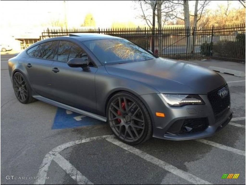 Daytona Grey Matte 2014 Audi RS 7 4.0 TFSI quattro Exterior Photo #102051779