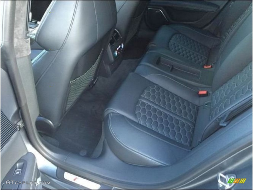 Black Valcona Leather w/Honeycomb Stitching Interior 2014 Audi RS 7 4.0 TFSI quattro Photo #102051892