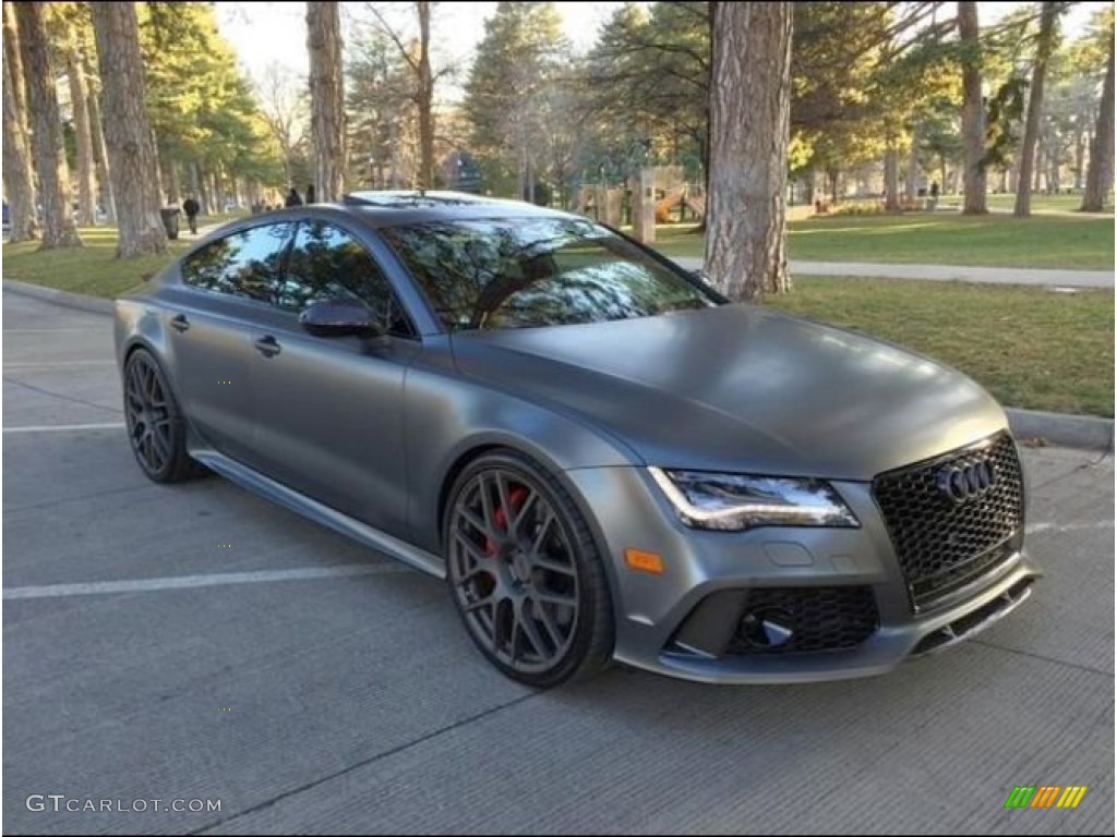 Daytona Grey Matte 2014 Audi RS 7 4.0 TFSI quattro Exterior Photo #102052028