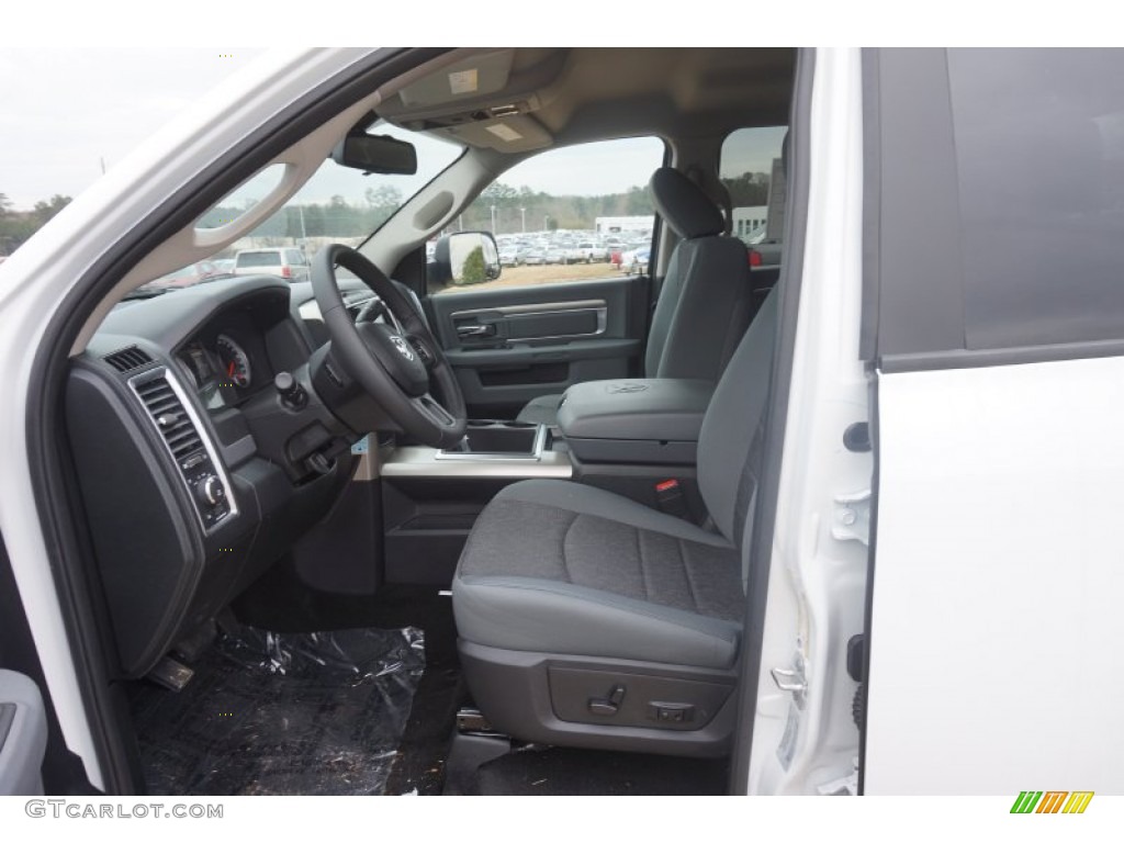 2015 3500 Big Horn Crew Cab Dual Rear Wheel - Bright White / Black/Diesel Gray photo #7