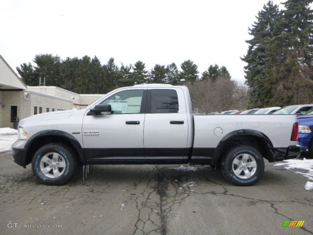 Bright Silver Metallic 2015 Ram 1500 Outdoorsman Quad Cab 4x4 Exterior Photo #102055509