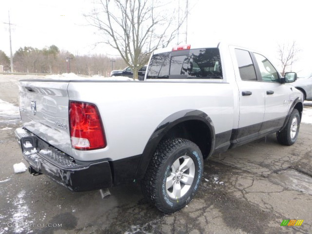 2015 1500 Outdoorsman Quad Cab 4x4 - Bright Silver Metallic / Black/Diesel Gray photo #6