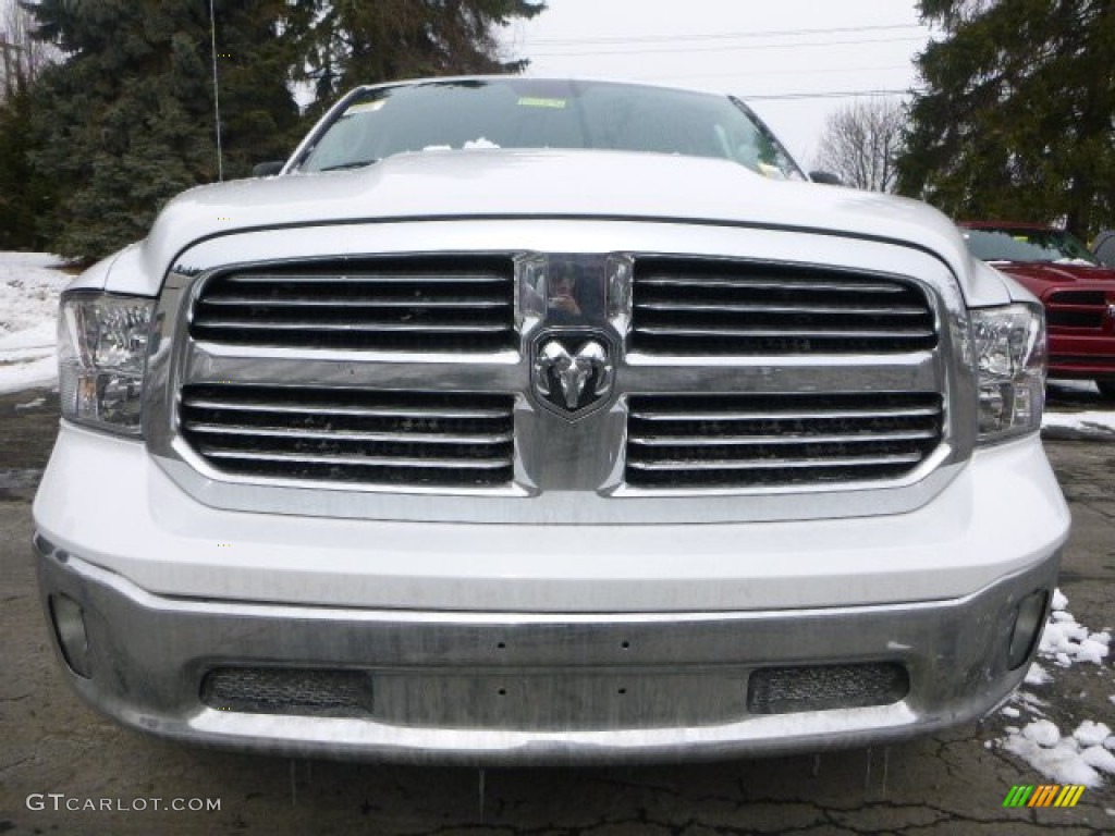 2015 1500 Big Horn Quad Cab 4x4 - Bright White / Black/Diesel Gray photo #10