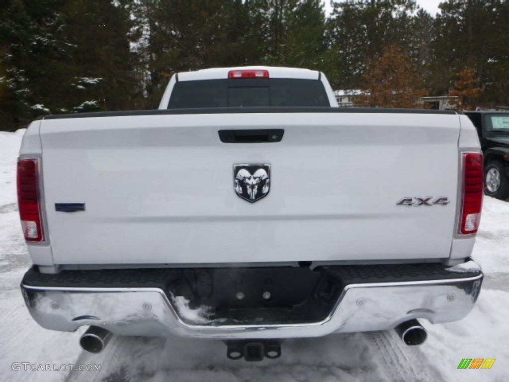 2015 1500 Laramie Quad Cab 4x4 - Bright White / Black photo #5