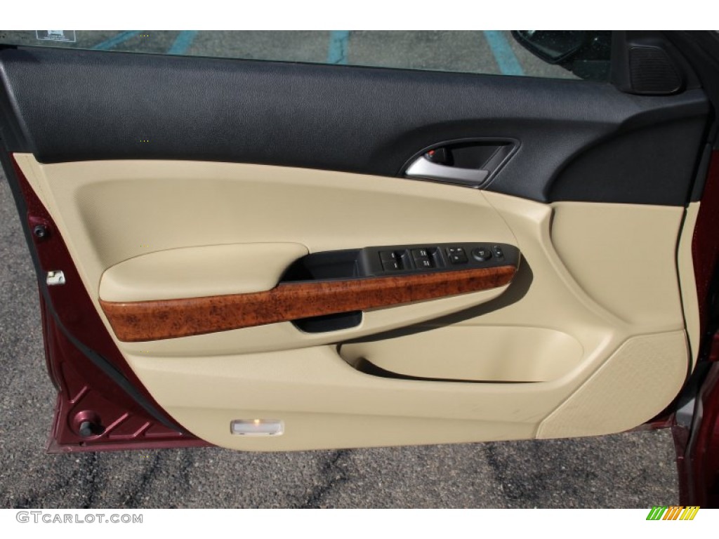 2012 Honda Accord EX Sedan Ivory Door Panel Photo #102056511
