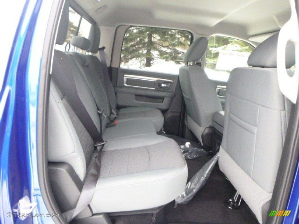 Black/Diesel Gray Interior 2015 Ram 1500 Big Horn Crew Cab 4x4 Photo #102057000
