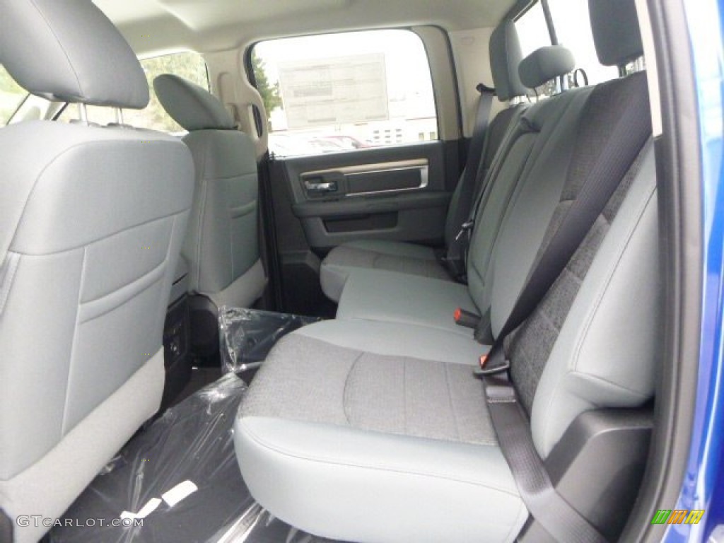 Black/Diesel Gray Interior 2015 Ram 1500 Big Horn Crew Cab 4x4 Photo #102057018