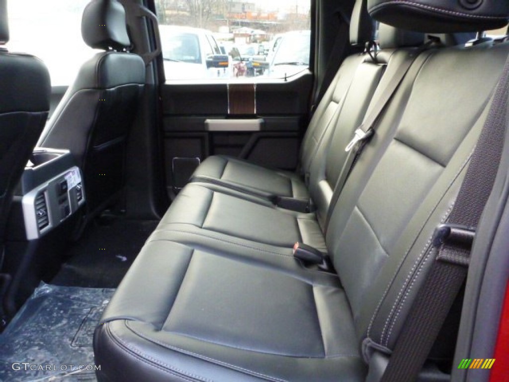 2015 F150 Lariat SuperCrew 4x4 - Ruby Red Metallic / Black photo #9