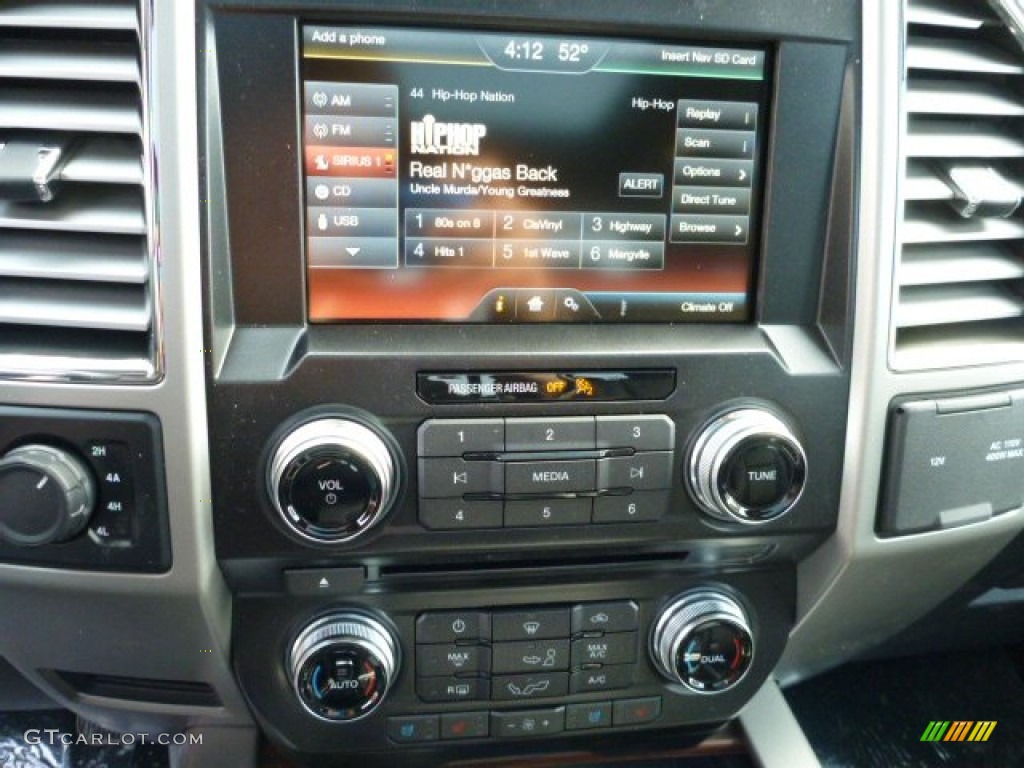2015 F150 Lariat SuperCrew 4x4 - Ruby Red Metallic / Black photo #14