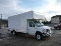 Oxford White 2015 Ford E-Series Van E450 Cutaway Commercial Moving Truck Exterior