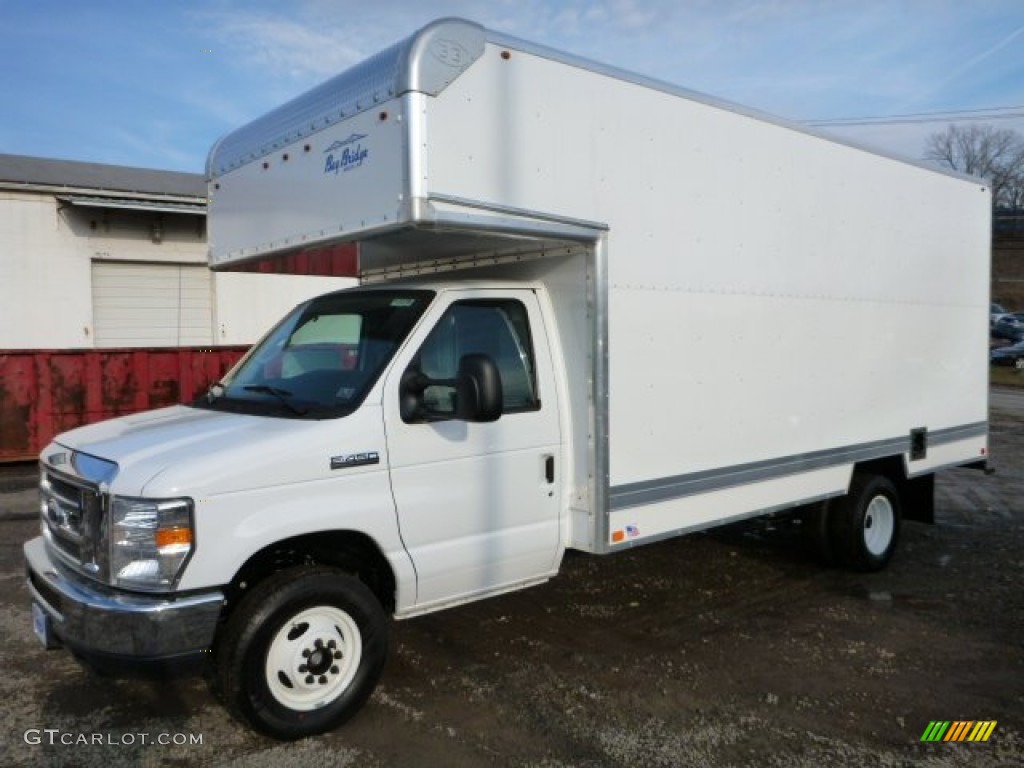 Oxford White 2015 Ford E-Series Van E450 Cutaway Commercial Moving Truck Exterior Photo #102057912