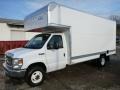 Oxford White 2015 Ford E-Series Van E450 Cutaway Commercial Moving Truck Exterior