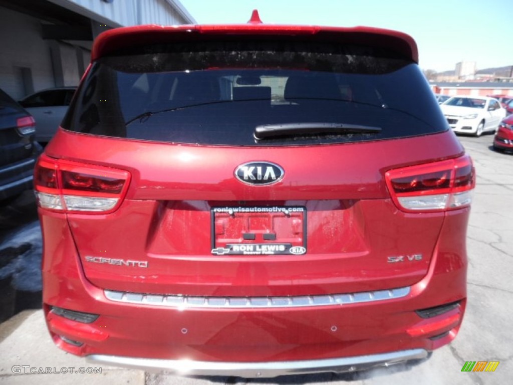 2016 Sorento SX V6 AWD - Remington Red / Premium Black photo #6