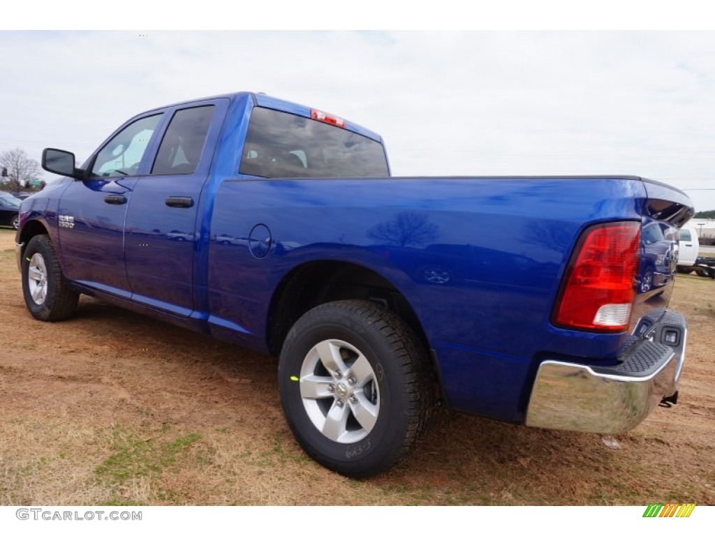 2015 1500 Tradesman Quad Cab - Blue Streak Pearl / Black/Diesel Gray photo #2