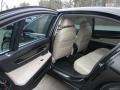2009 BMW 7 Series Champagne Full Merino Leather Interior Rear Seat Photo