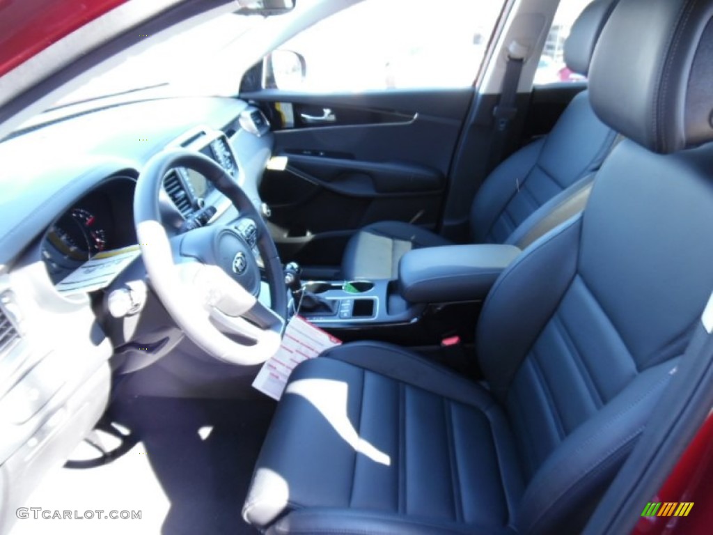 Premium Black Interior 2016 Kia Sorento SX V6 AWD Photo #102058326